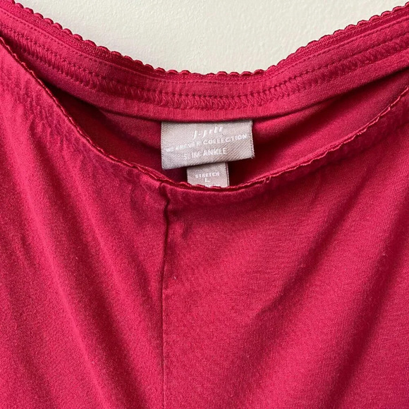 J.Jill Women's Large Wearever Collection Slim Ankle Soft Lounge Comfy Pants Red - Picture 6 of 16